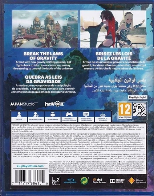 Gravity Rush 2 - PS4 (A Grade) (Genbrug)